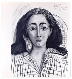 Jacqueline - Lithograph After Pablo Picasso - 1964