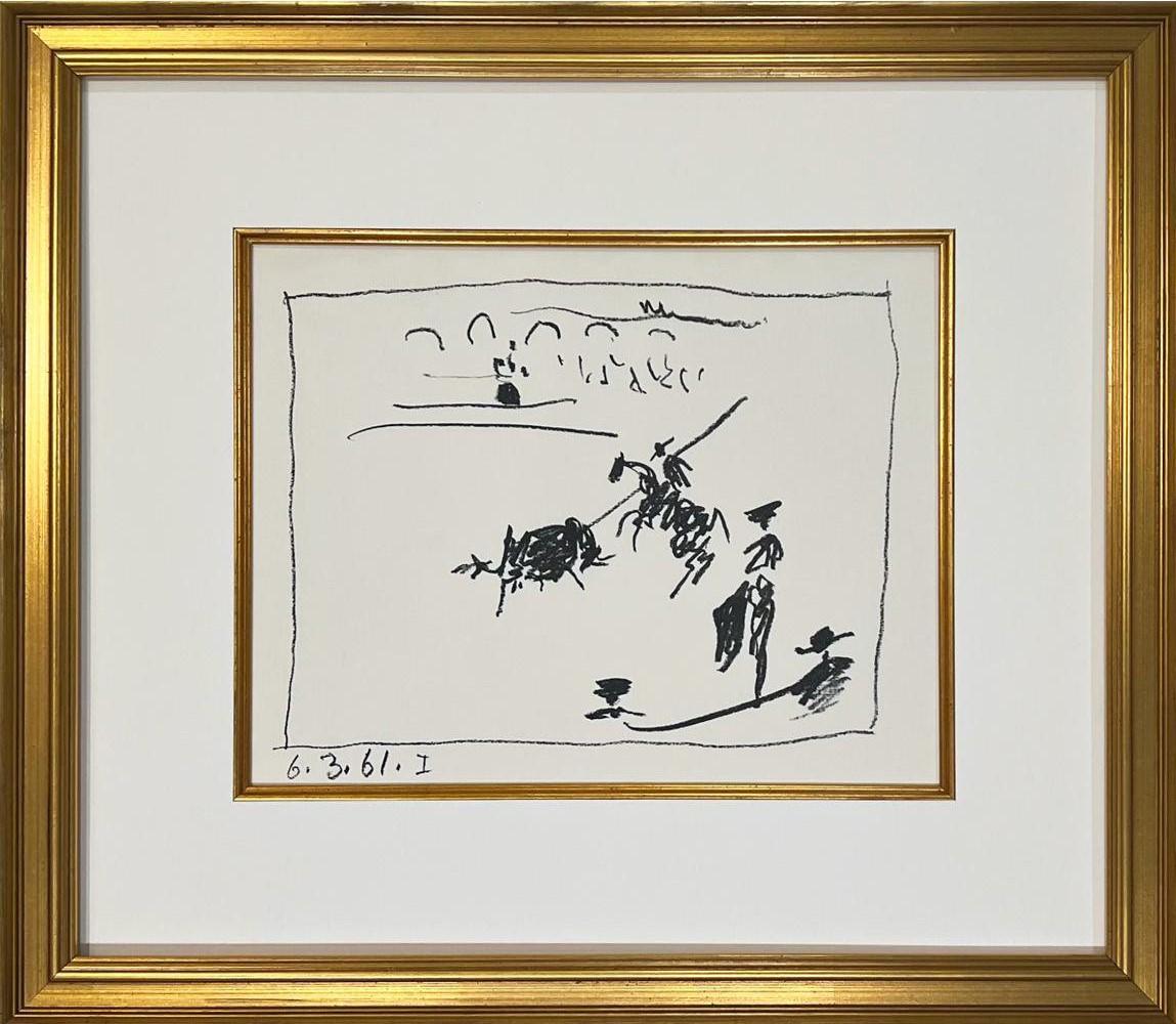 Quattro litografie originali - Serie Los Toros - Print Moderno di Pablo Picasso