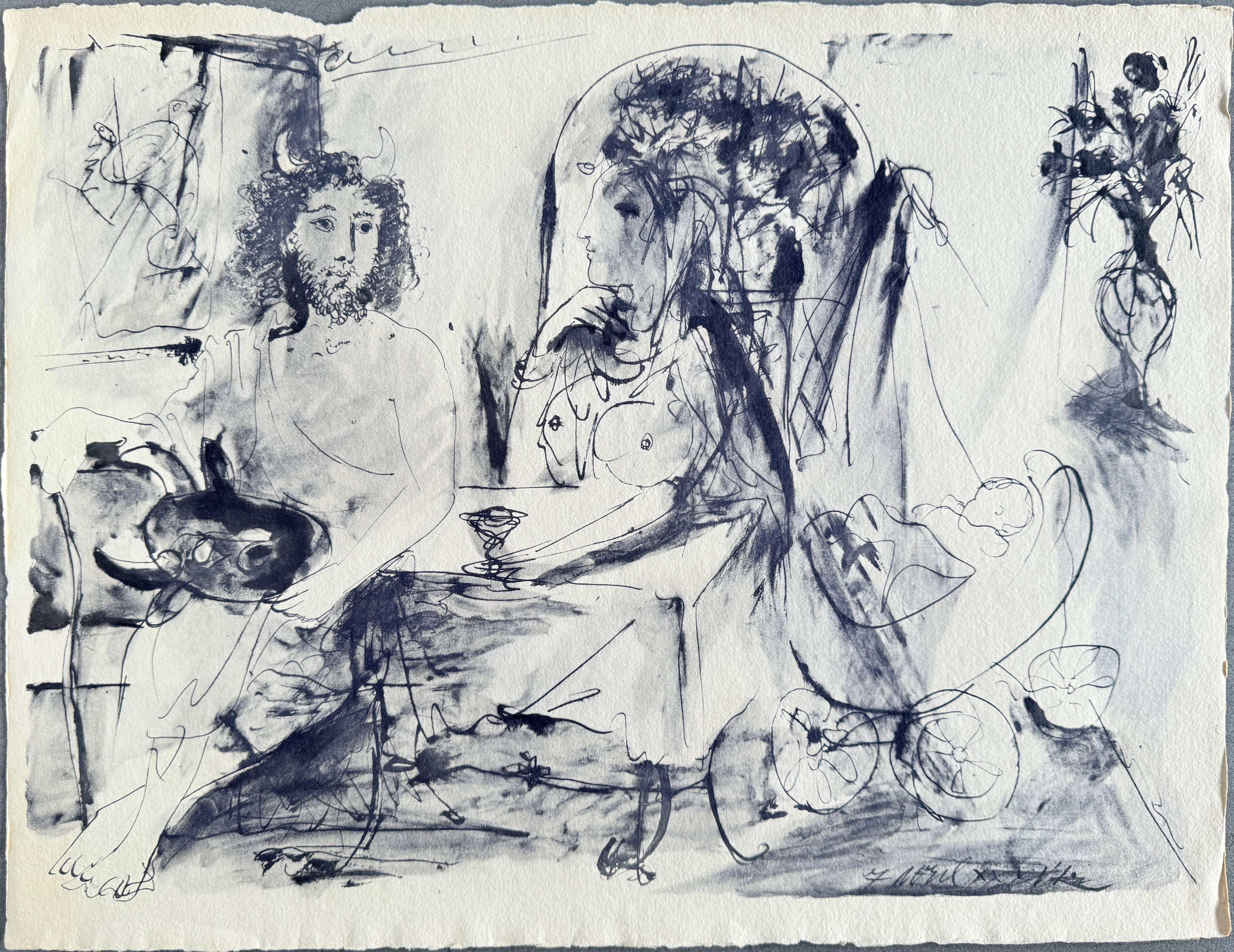 Jeune faune, femme et enfant For Sale 2