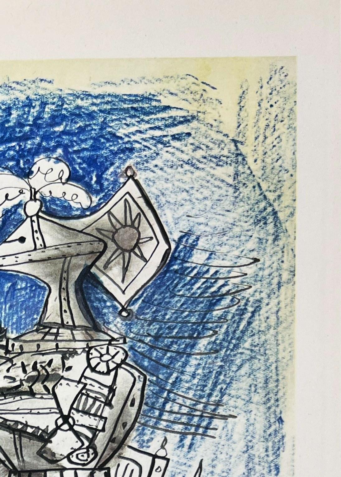 Ritter (Moderne), Print, von Pablo Picasso