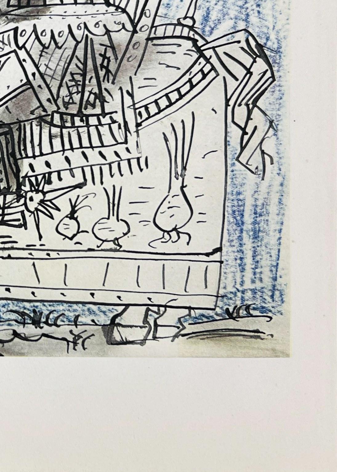 Pablo Picasso (1881-1973) - Ritter

Lithographie aus dem Jahr 1959.

Abmessungen des Werks: 35 x 26 cm.

Platte signiert.

Verlag: Tériade, Paris.

Das Werk ist in ausgezeichnetem Zustand.