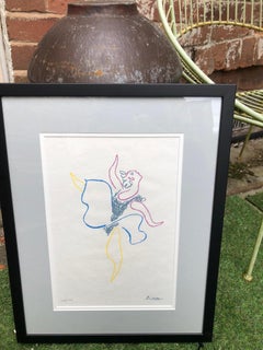 "La Bailarina - The Ballet Dancer" Rare Limited Edition Lithograph in Colours