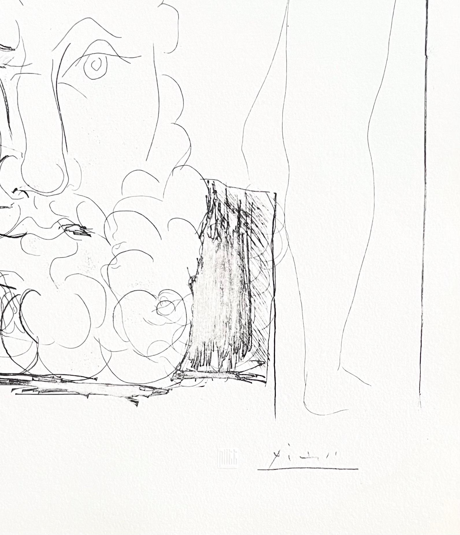 Picasso, La Bonne dans l'Atelier de Sculpture (nach) (Kubismus), Print, von Pablo Picasso
