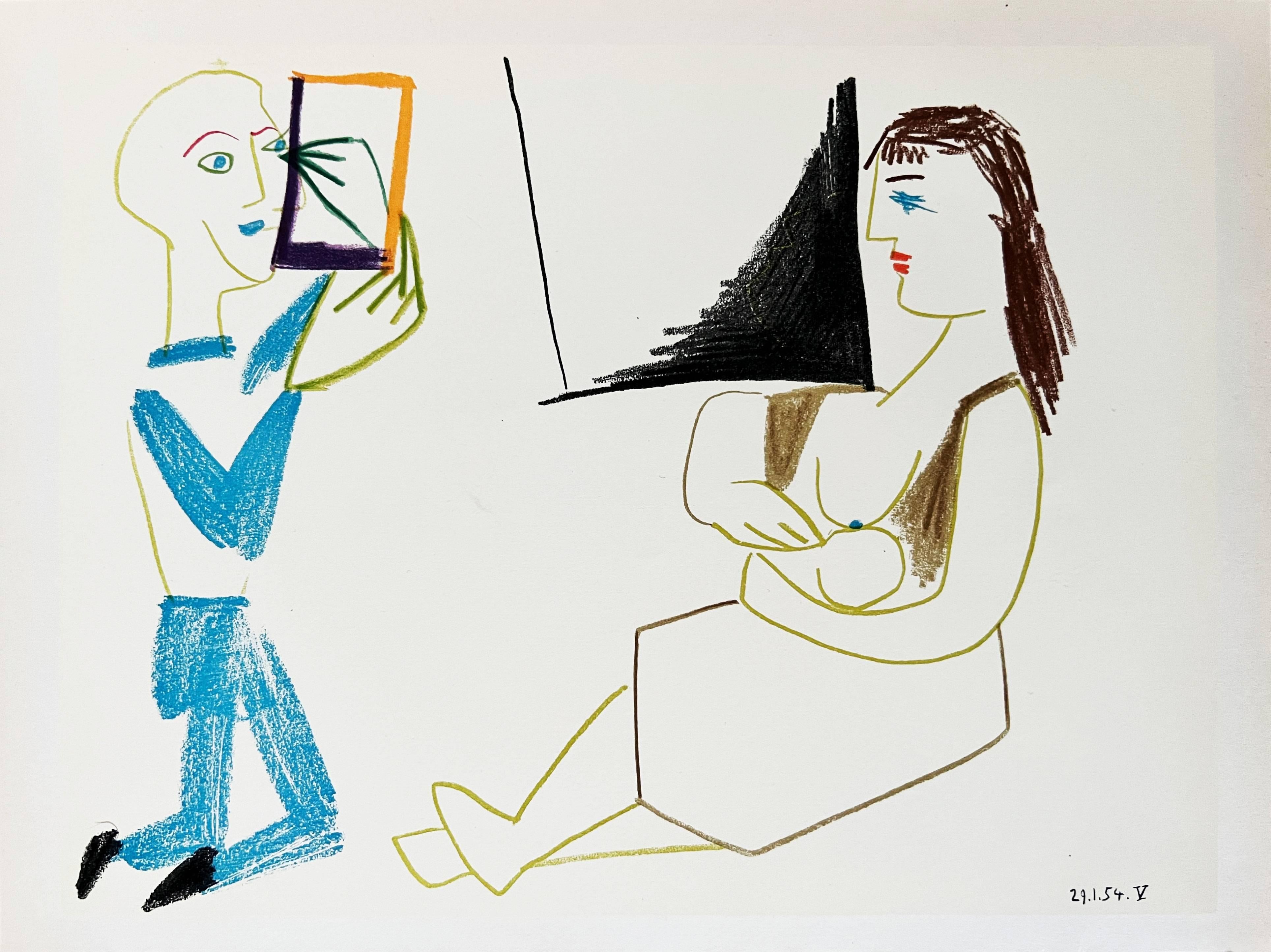 La Comédie Humaine - Print by Pablo Picasso