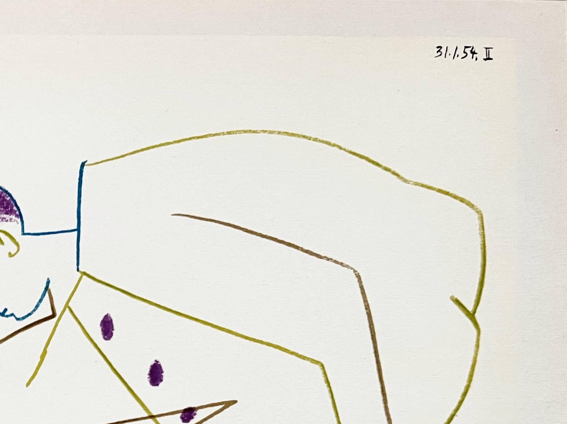 La Comédie Humaine (Moderne), Print, von Pablo Picasso