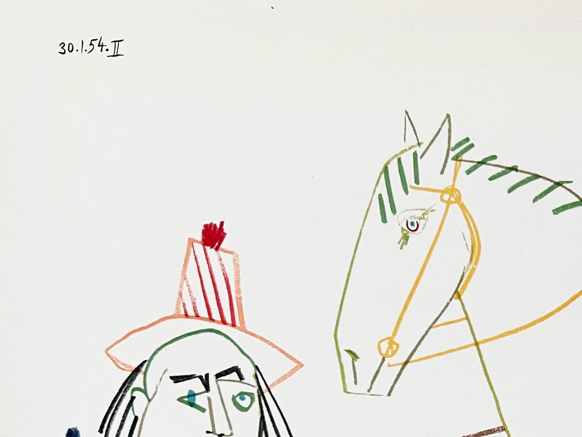 La Comédie Humaine (Moderne), Print, von Pablo Picasso