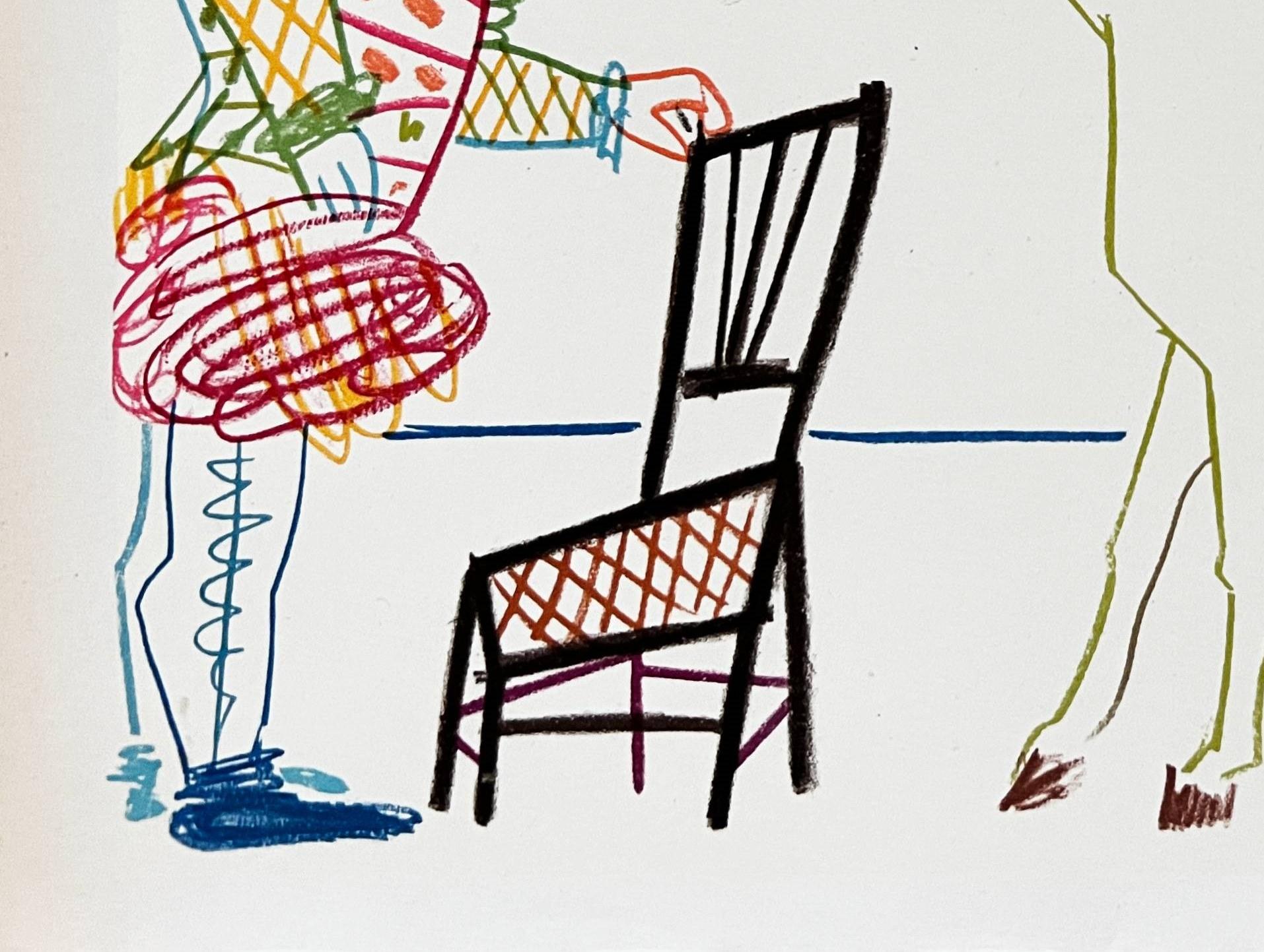 La Comédie Humaine (Grau), Figurative Print, von Pablo Picasso