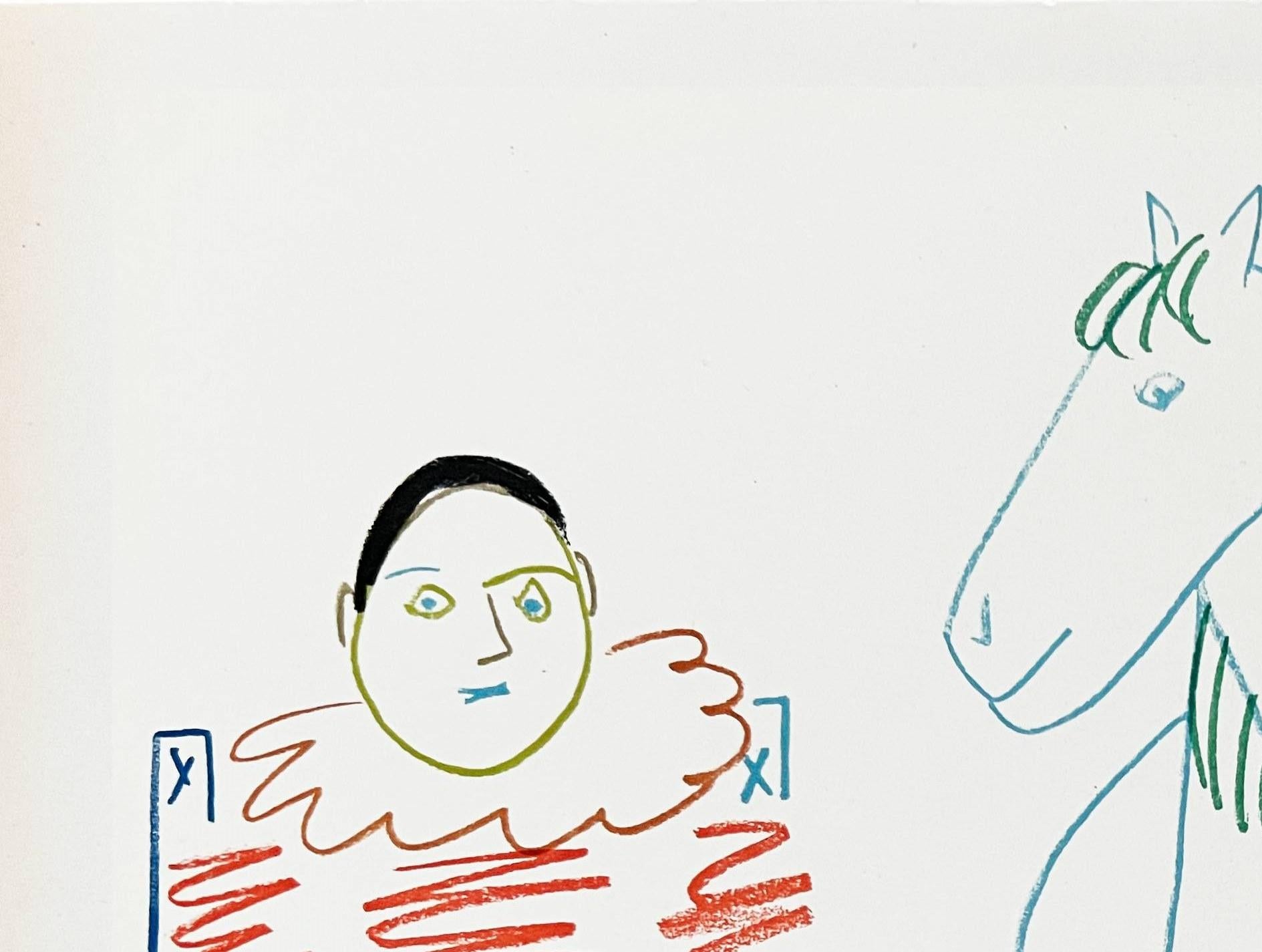 La Comédie Humaine (Schwarz), Figurative Print, von Pablo Picasso