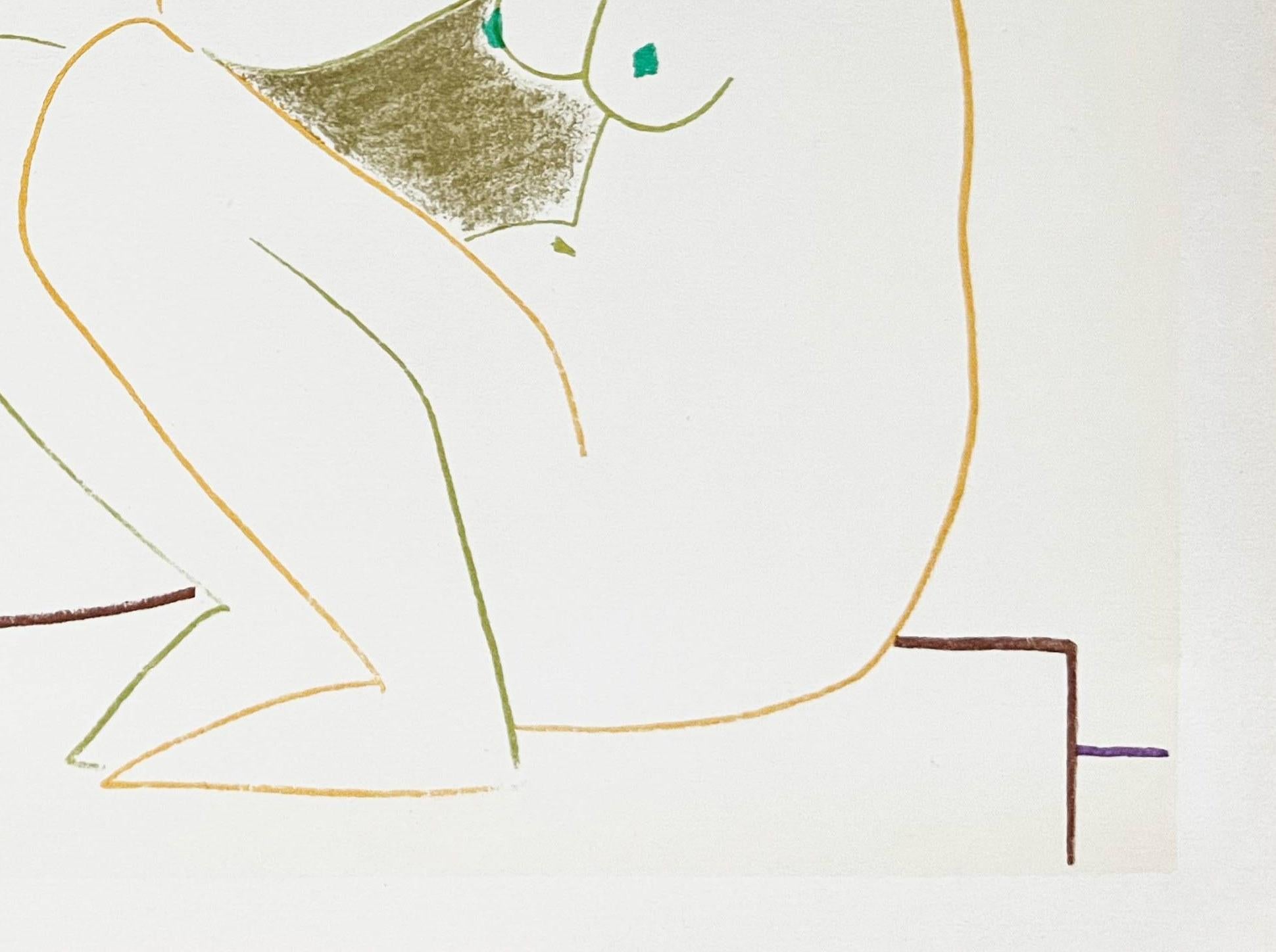 Pablo Picasso (1881-1973) - La Comédie Humaine

Lithographie de 1954.

Dimensions de l'œuvre : 35,5 x 26,5 cm

Éditeur : Tériade, Paris.

L'œuvre est en excellent état.

Envoi rapide et sécurisé.