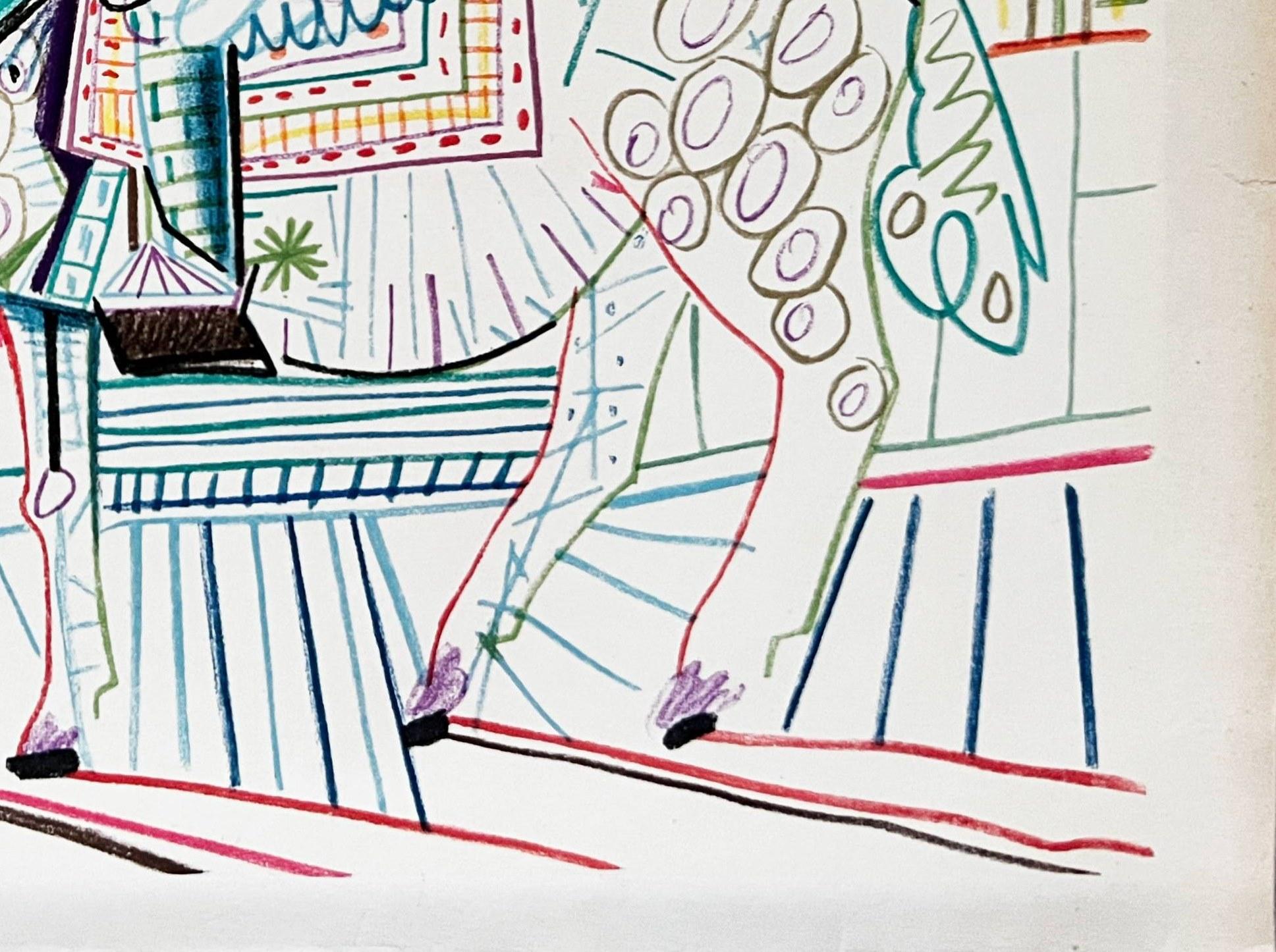 Pablo Picasso (1881-1973) - La Comédie Humaine

Lithographie von 1954.

Abmessungen des Werks: 35,5 x 26,5 cm

Verlag: Tériade, Paris.

Das Werk ist in ausgezeichnetem Zustand.

Schneller und sicherer Versand.