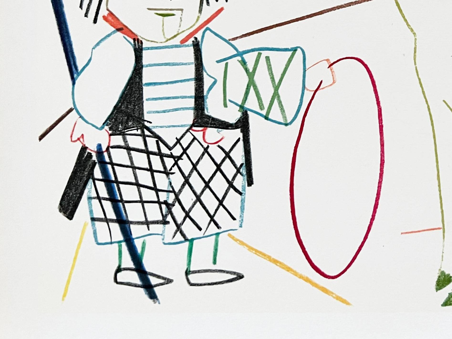 Pablo Picasso (1881-1973) - La Comédie Humaine

Lithographie von 1954.

Abmessungen des Werks: 35,5 x 26,5 cm

Verlag: Tériade, Paris.

Das Werk ist in ausgezeichnetem Zustand.

Schneller und sicherer Versand.