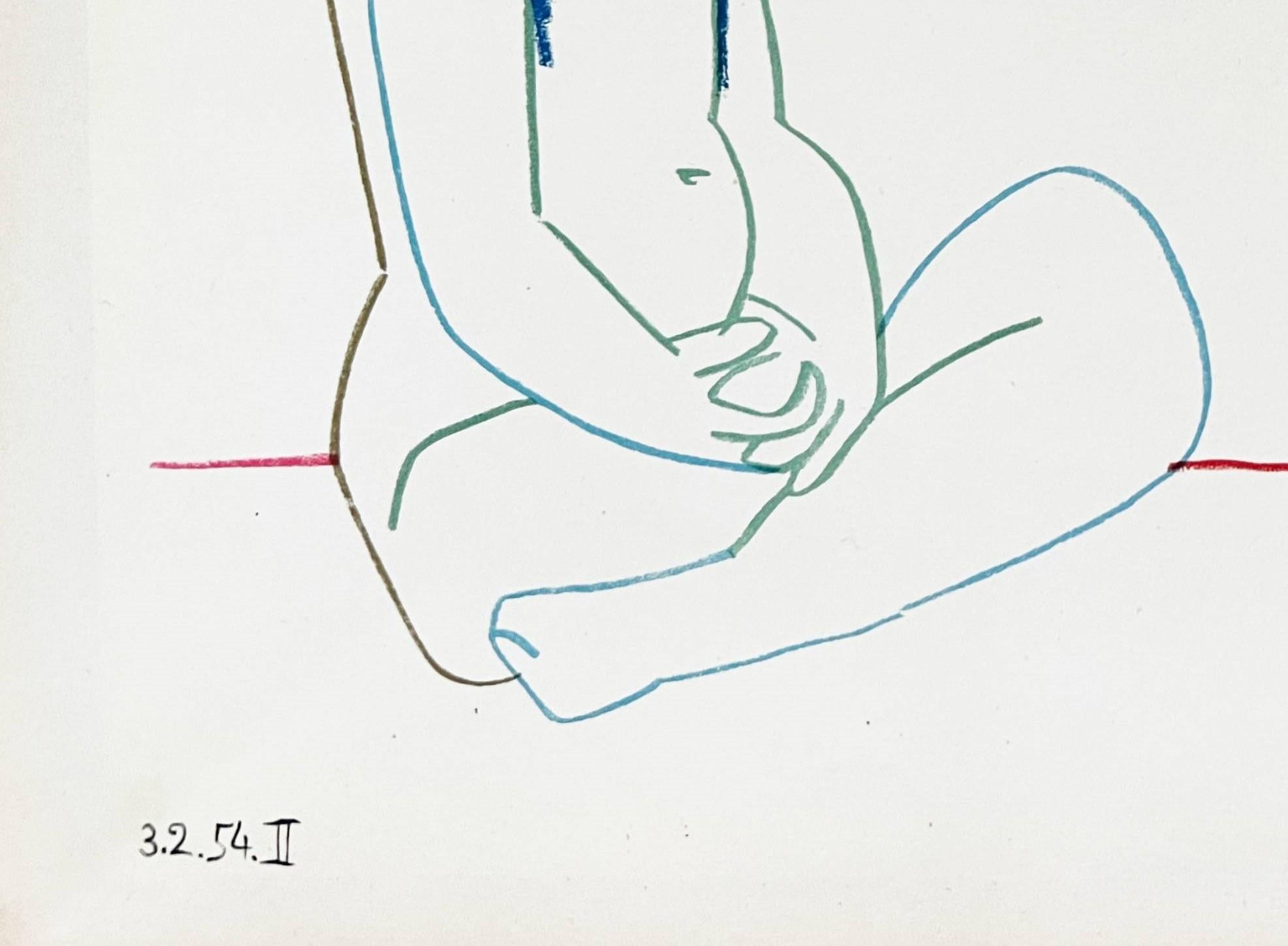 Pablo Picasso (1881-1973) - La Comédie Humaine

Lithograph from 1954.

Dimensions of work: 35.5 x 26.5 cm

Publisher: Tériade, Paris.

The work is in Excellent condition.

Fast and secure shipment.