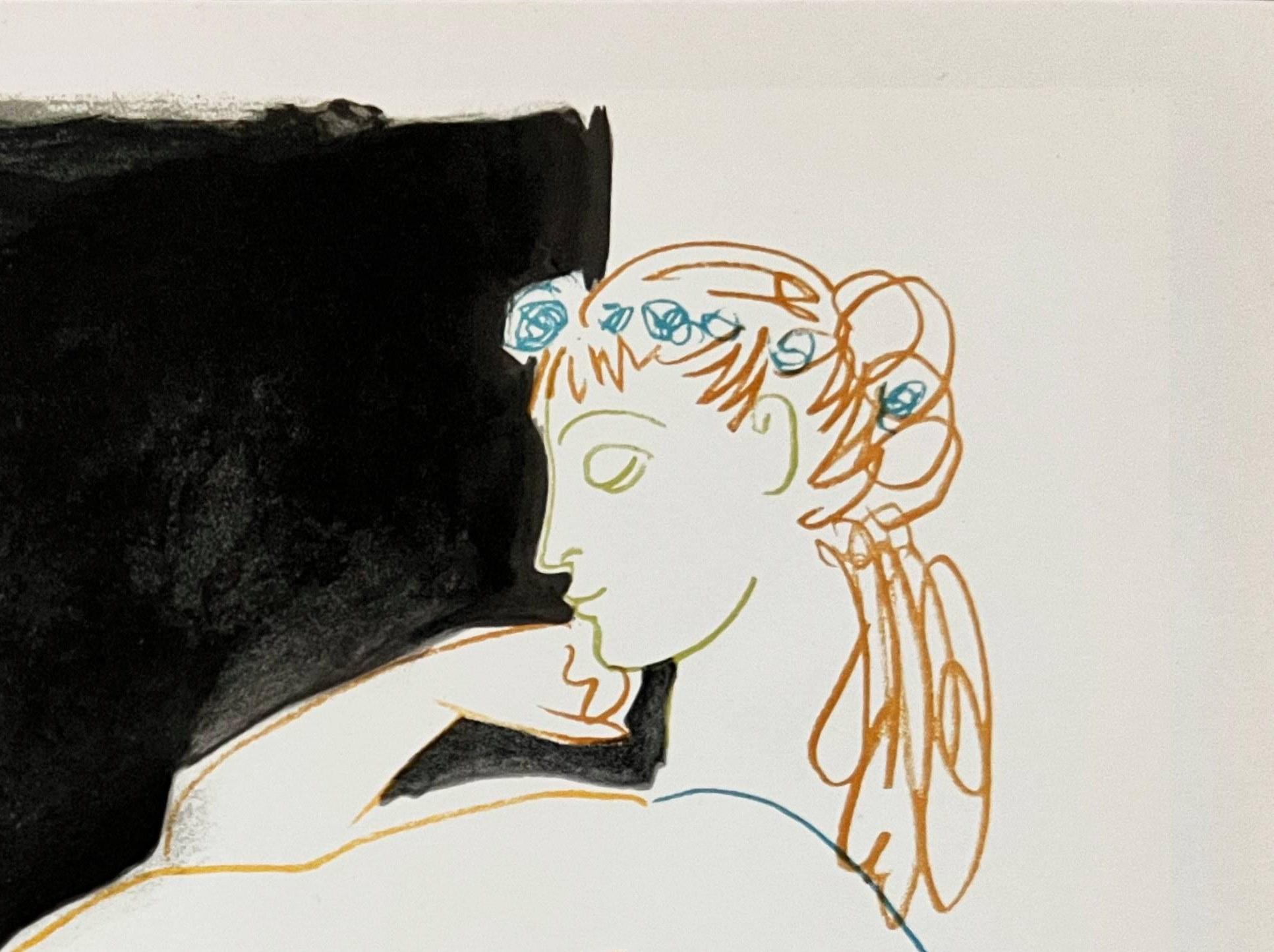 Pablo Picasso (1881-1973) - La Comédie Humaine

Lithographie von 1954.

Abmessungen des Werks: 35,5 x 26,5 cm

Verlag: Tériade, Paris.

Das Werk ist in ausgezeichnetem Zustand.

Schneller und sicherer Versand.