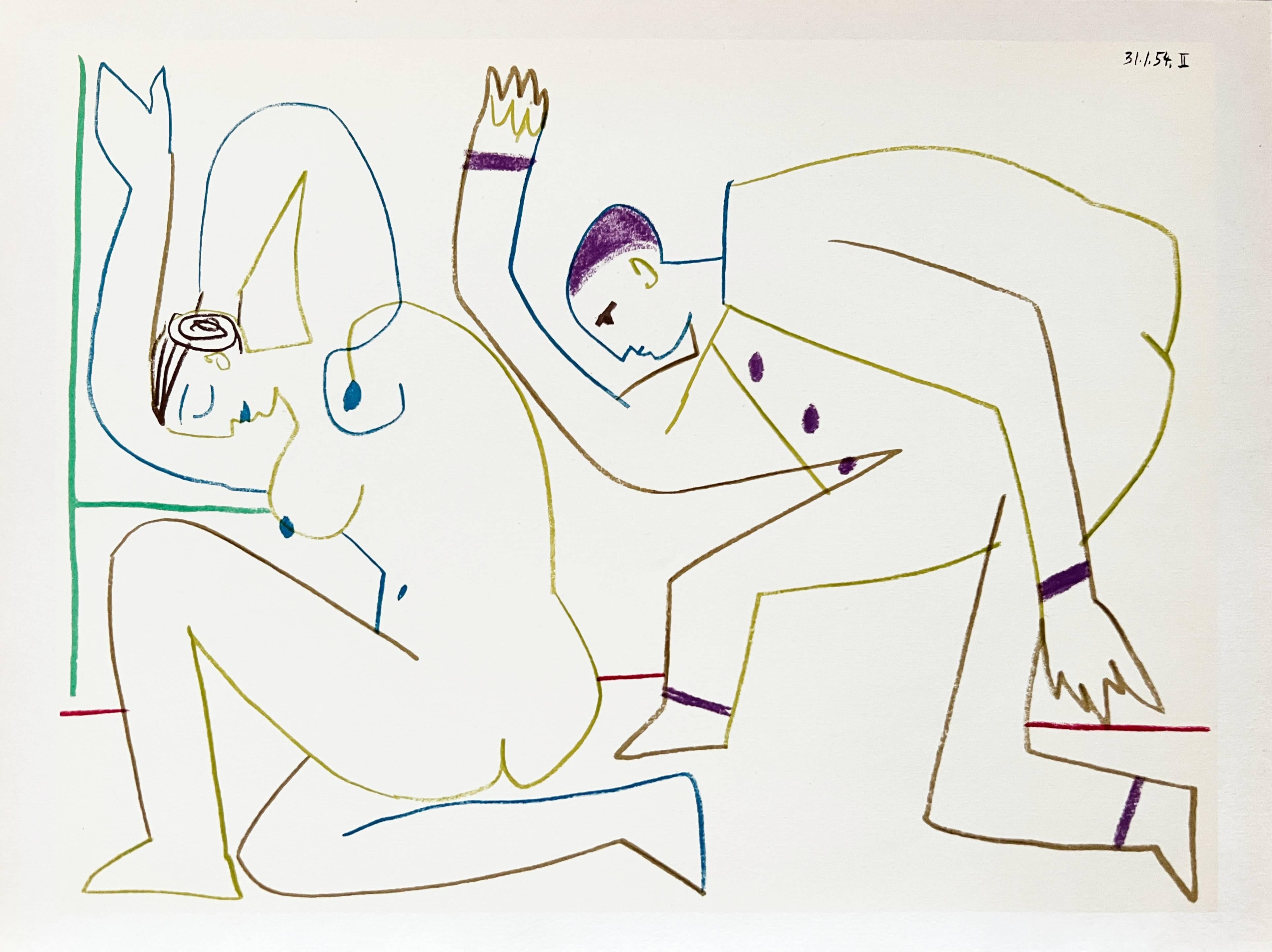 Pablo Picasso Figurative Print – La Comédie Humaine