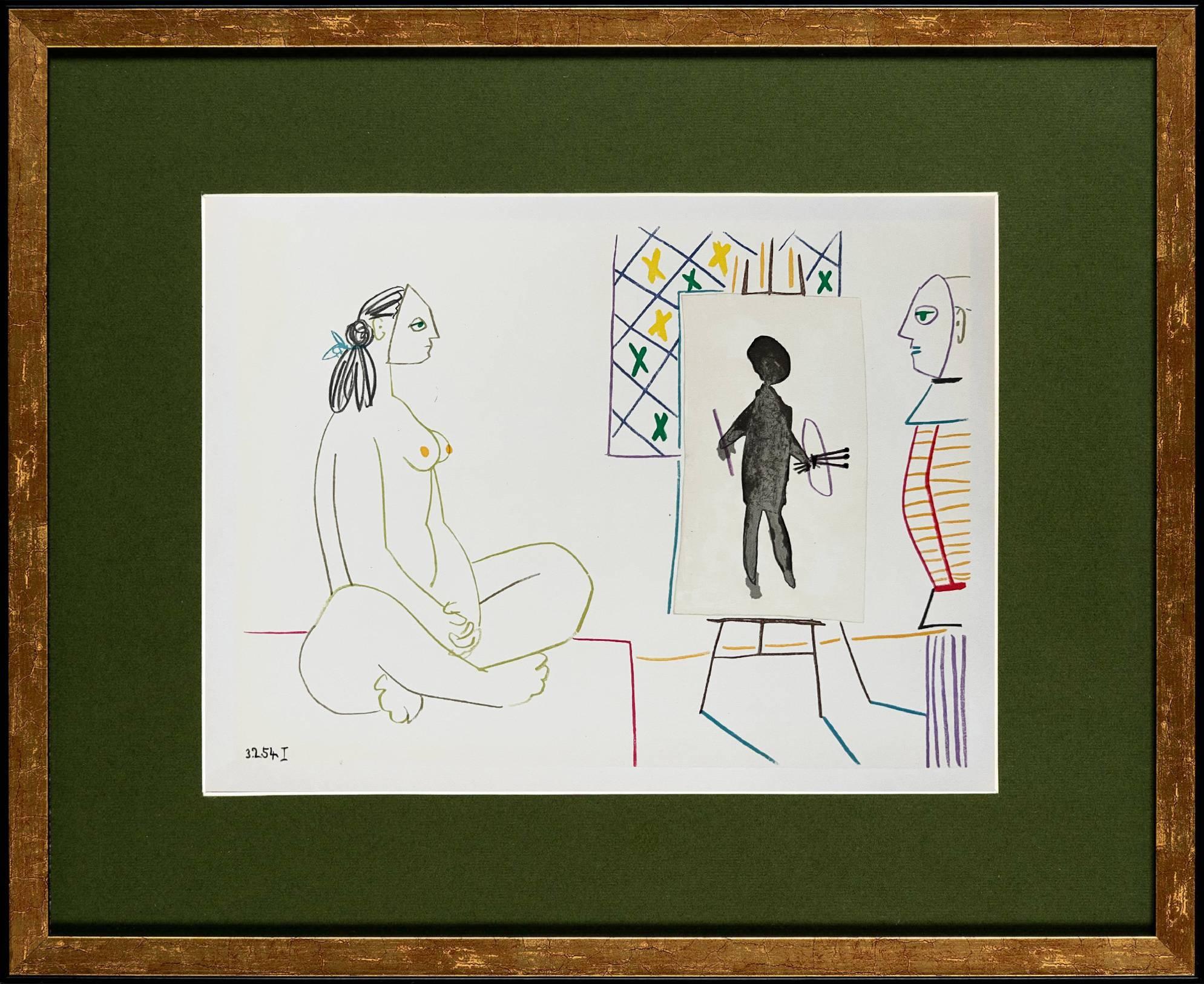 Pablo Picasso Figurative Print - La Comédie Humaine