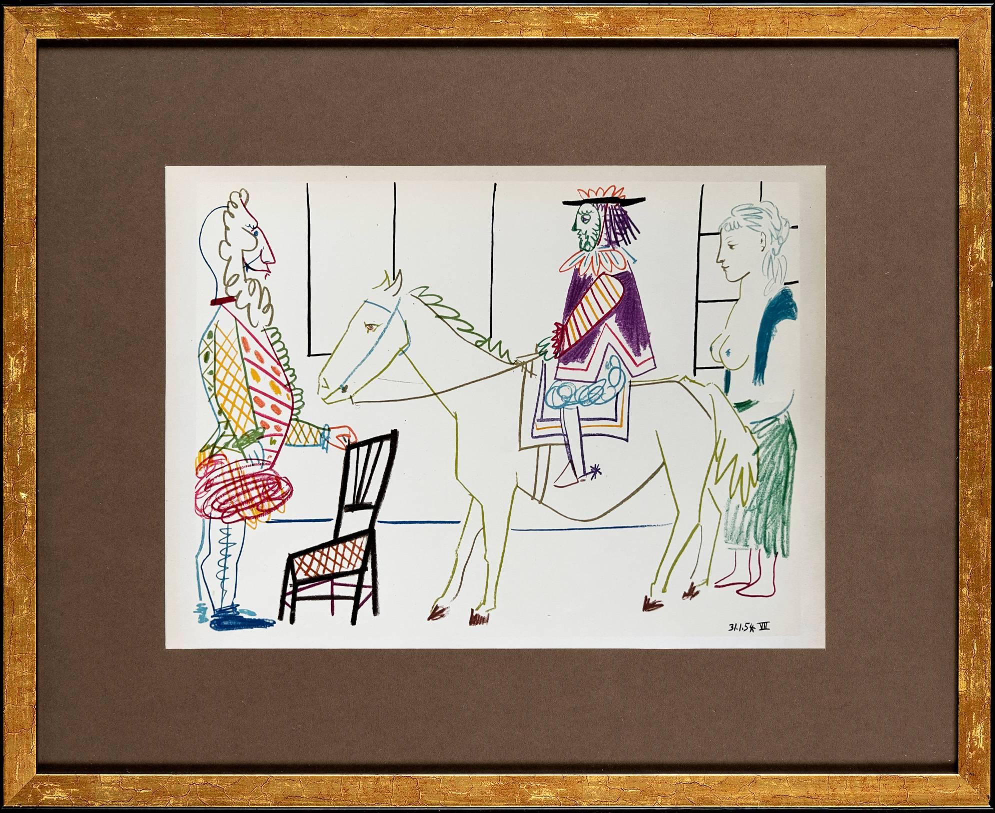 Pablo Picasso Print - La Comédie Humaine