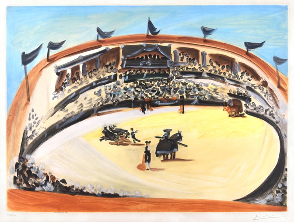 Pablo Picasso Figurative Print - La Corrida (The Bullfight), 1956