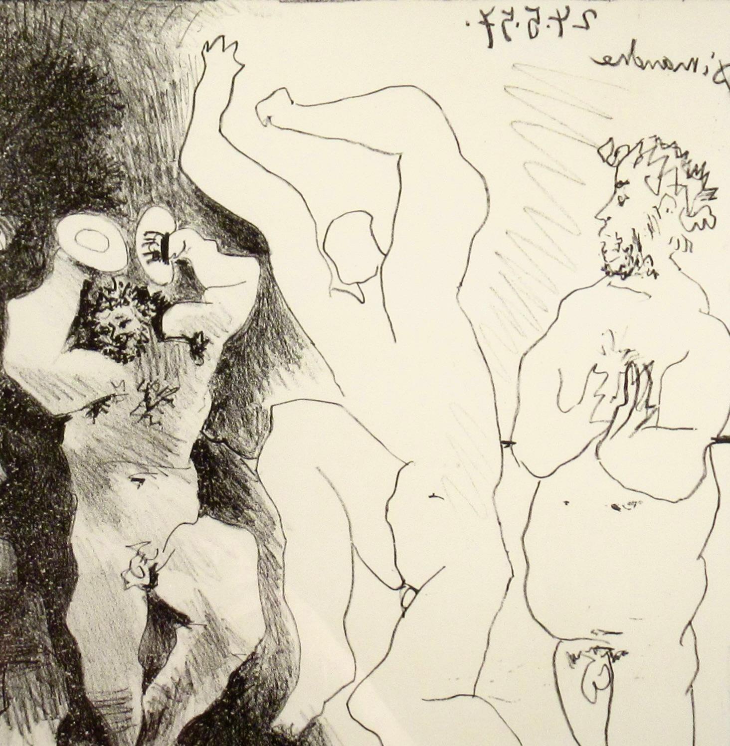 La Danse des Faunes - Cubist Print by Pablo Picasso
