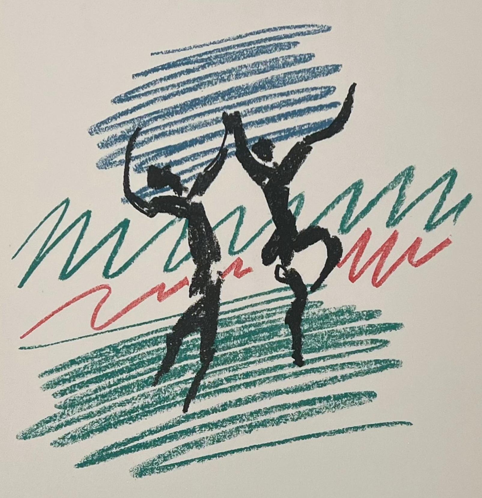 Pablo Picasso Abstract Print - La Danse, frontispiece from Picasso Lithographe III 
