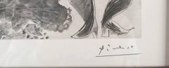 Pablo Picasso, "La Fete de la Madame, " dry point etching