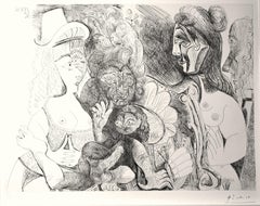 Vintage La Fête de la Patronne - Etching by Pablo Picasso - 1971