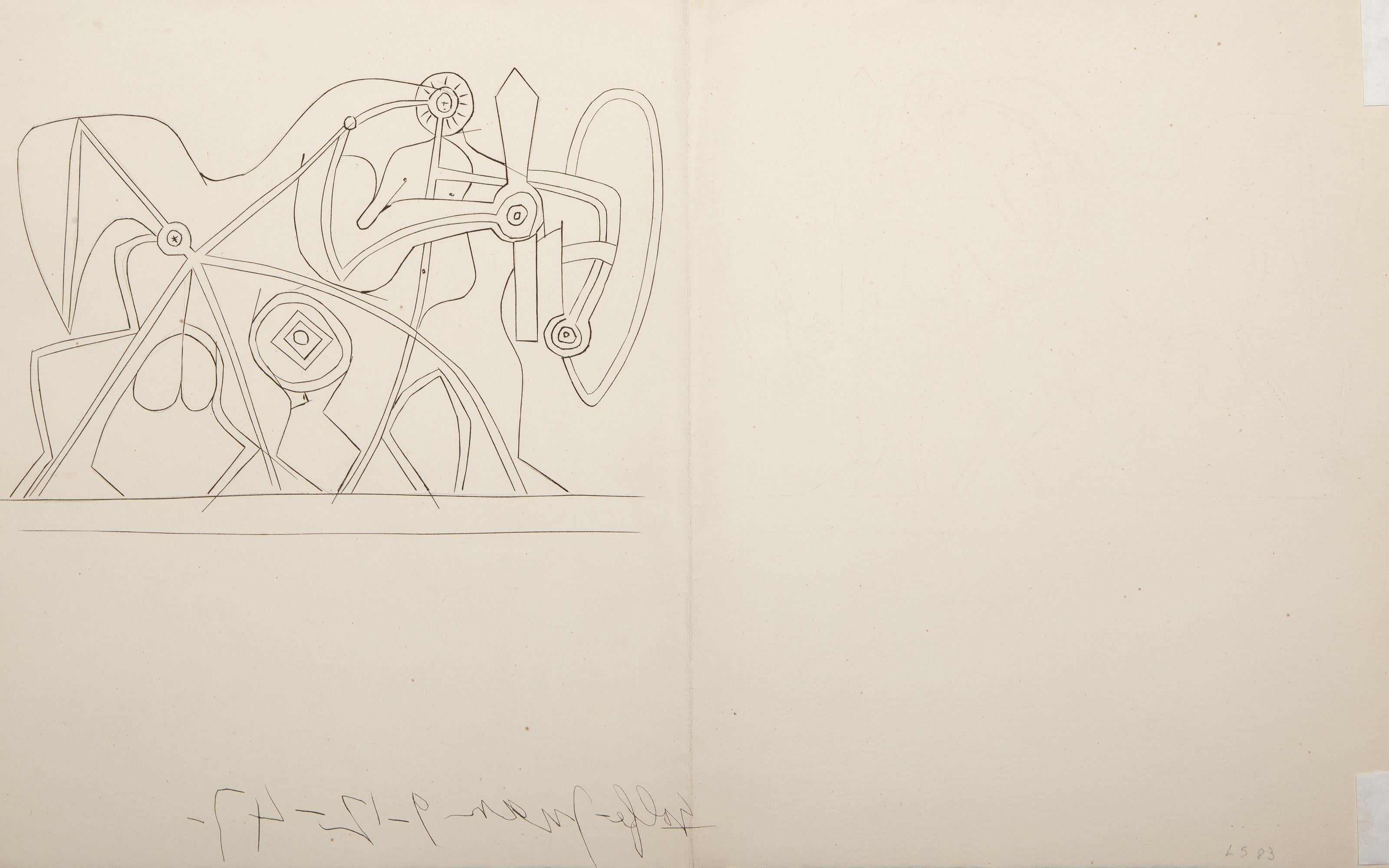 La Fosse Commune, Etching by Pablo Picasso For Sale 1