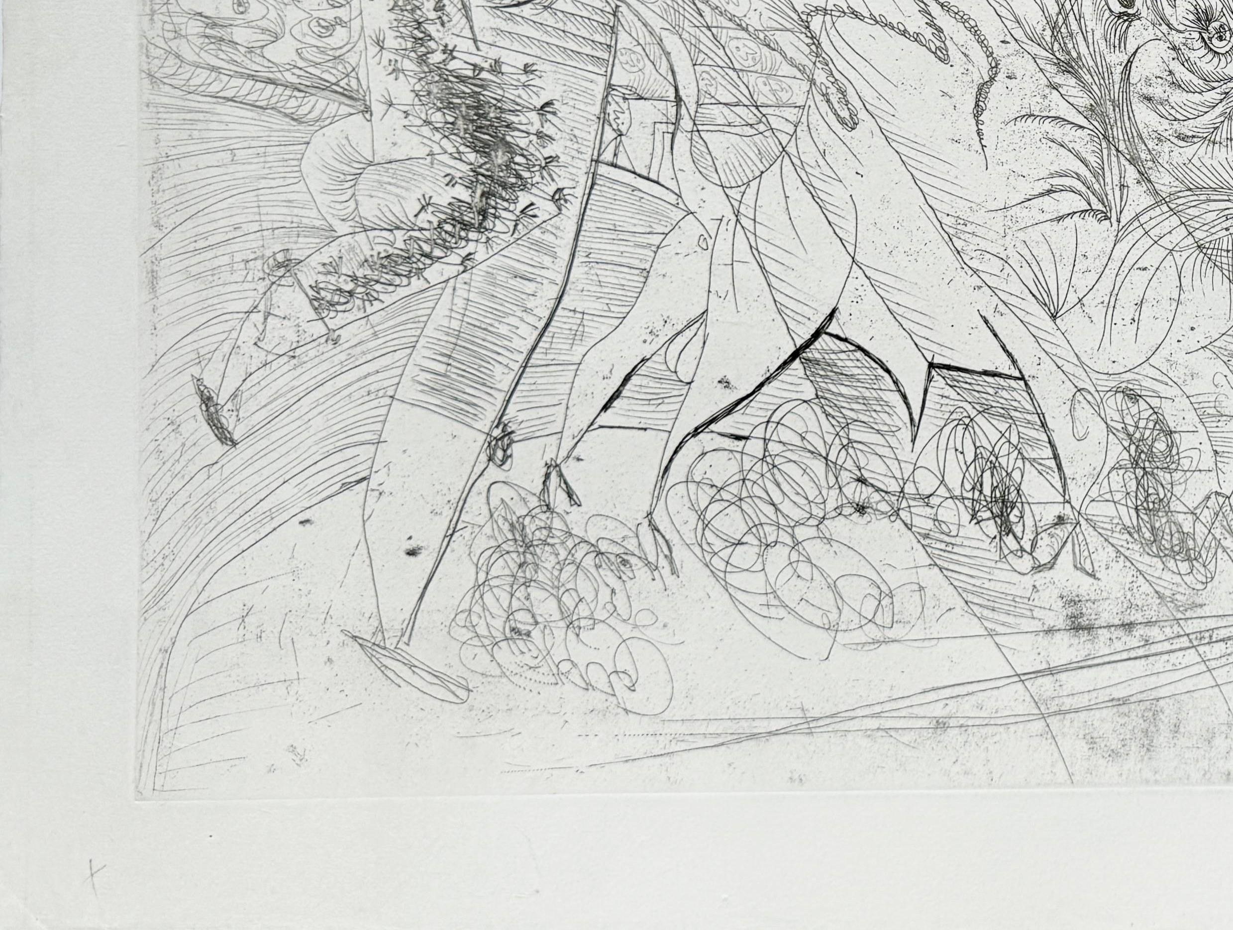 Pablo Picasso (1881-1973) - La Grande Corrida

Radierung aus dem Jahr 1934.

Die Auflage beträgt 50 Stück auf Montval-Papier.

Abmessungen des Werks: 56,8 x 77 cm.

Referenz: Bloch 1330; Baer 433.

Das Werk ist in ausgezeichnetem Zustand.



--


La