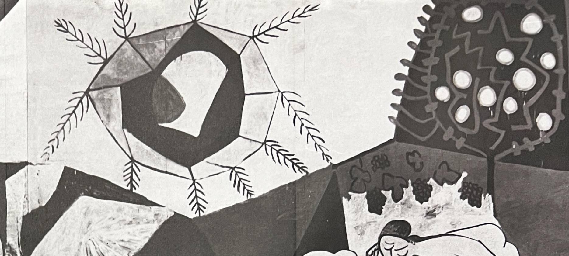 La Guerre et la Paix Collotype, Collotyp (Schwarz), Figurative Print, von Pablo Picasso