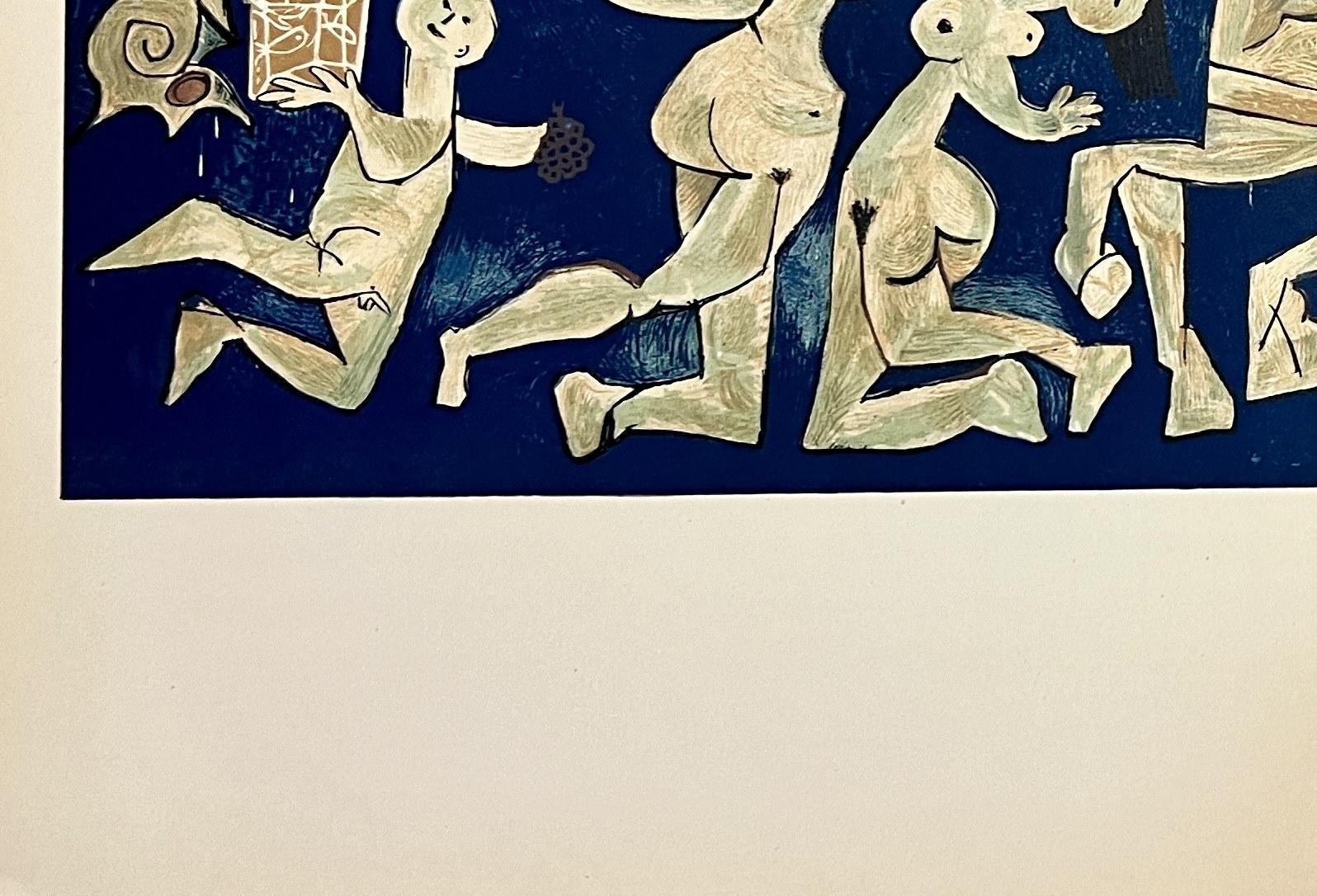 La Guerre et la Paix - Beige Figurative Print by Pablo Picasso