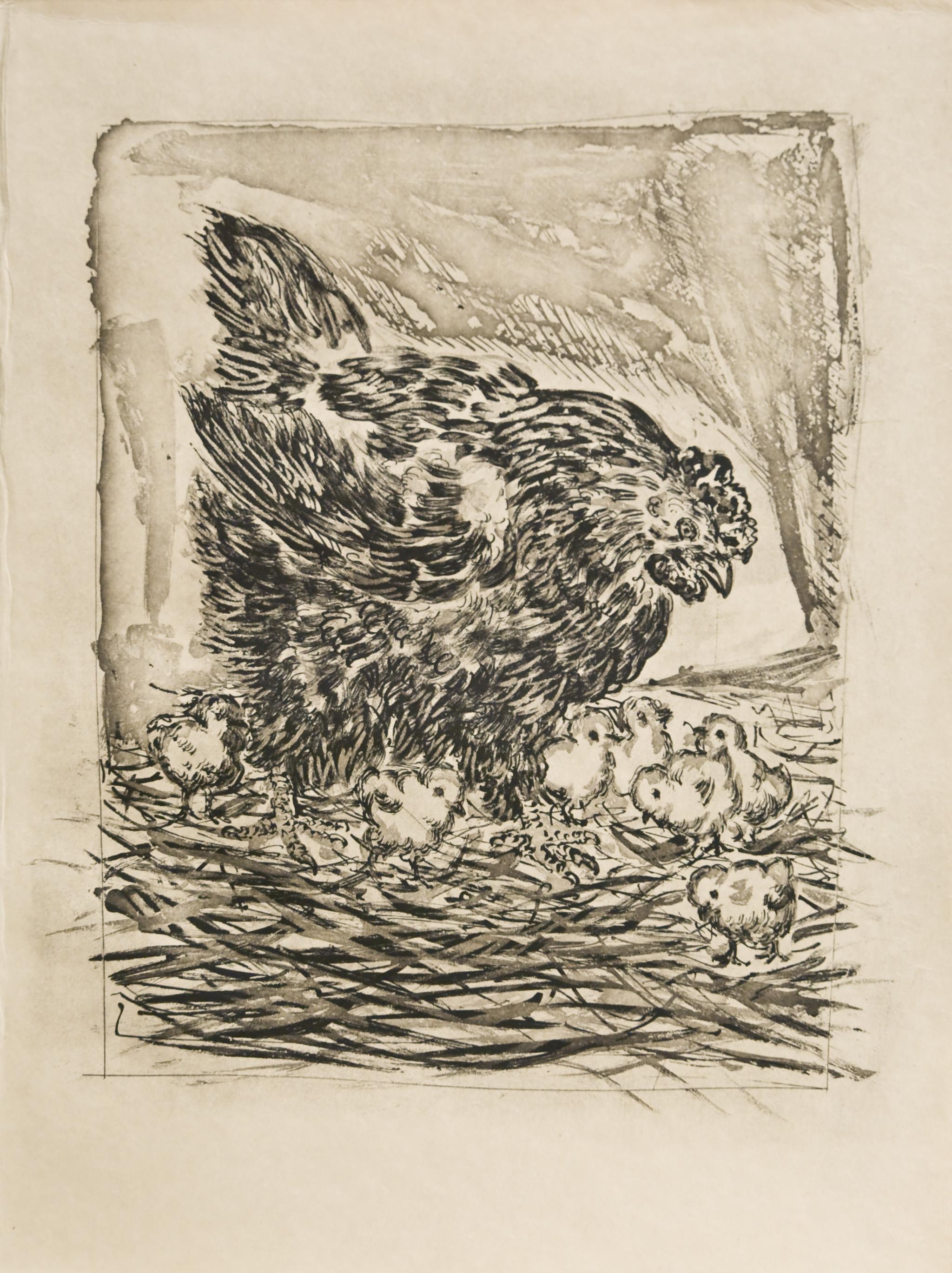 Pablo Picasso Animal Print - La Mere Poule (The Hen) Bloch 345