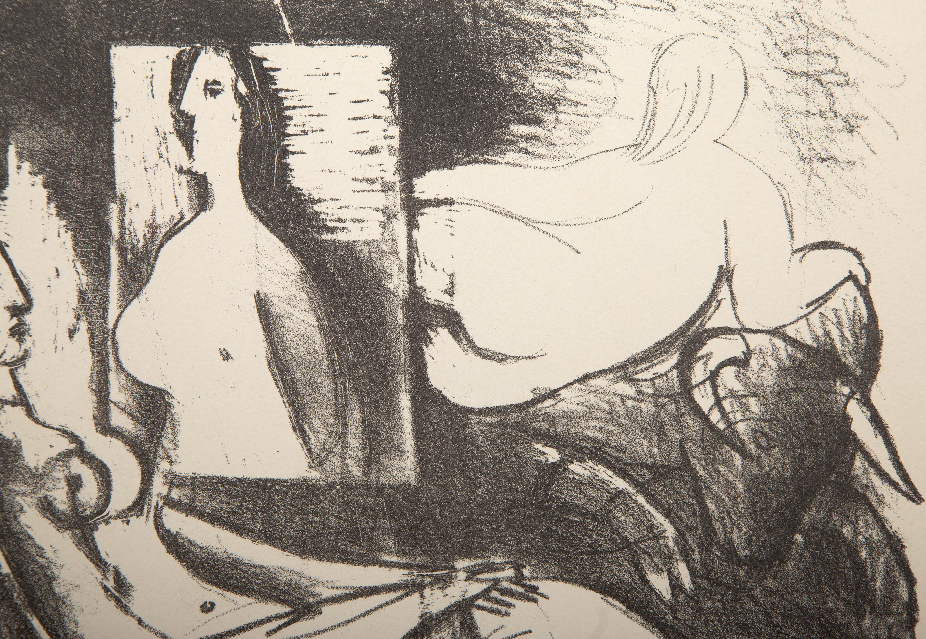La Peintre Et Son Modele (B 98), Lithograph by Pablo Picasso For Sale 2