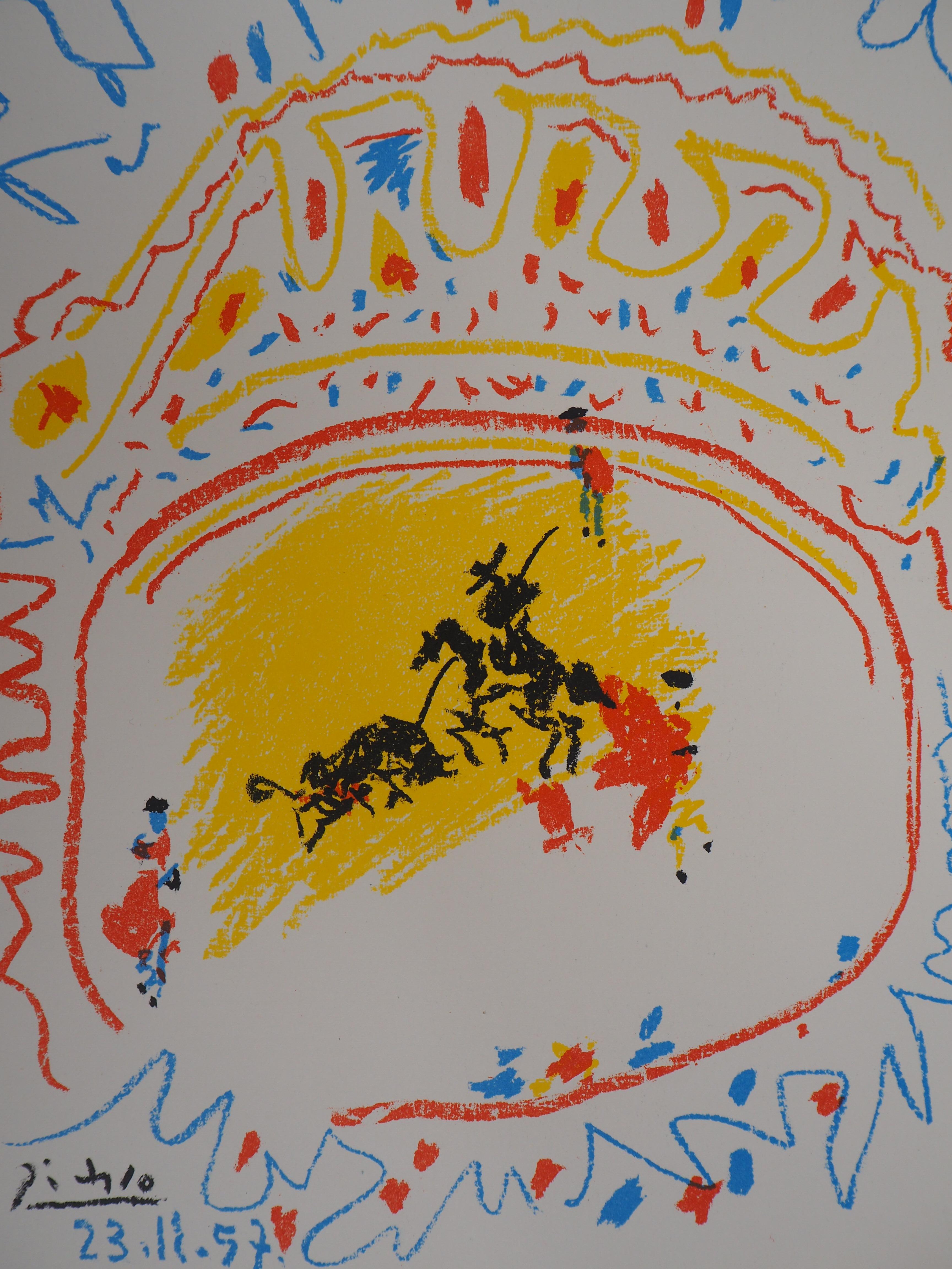 La Petite Corrida - Litografía original (Bloch #839 / Mourlot #302) - Print Moderno de Pablo Picasso