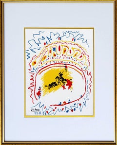 «La Petite Corrida», litografía original, moderna, 1957, enmarcada, en excelente estado