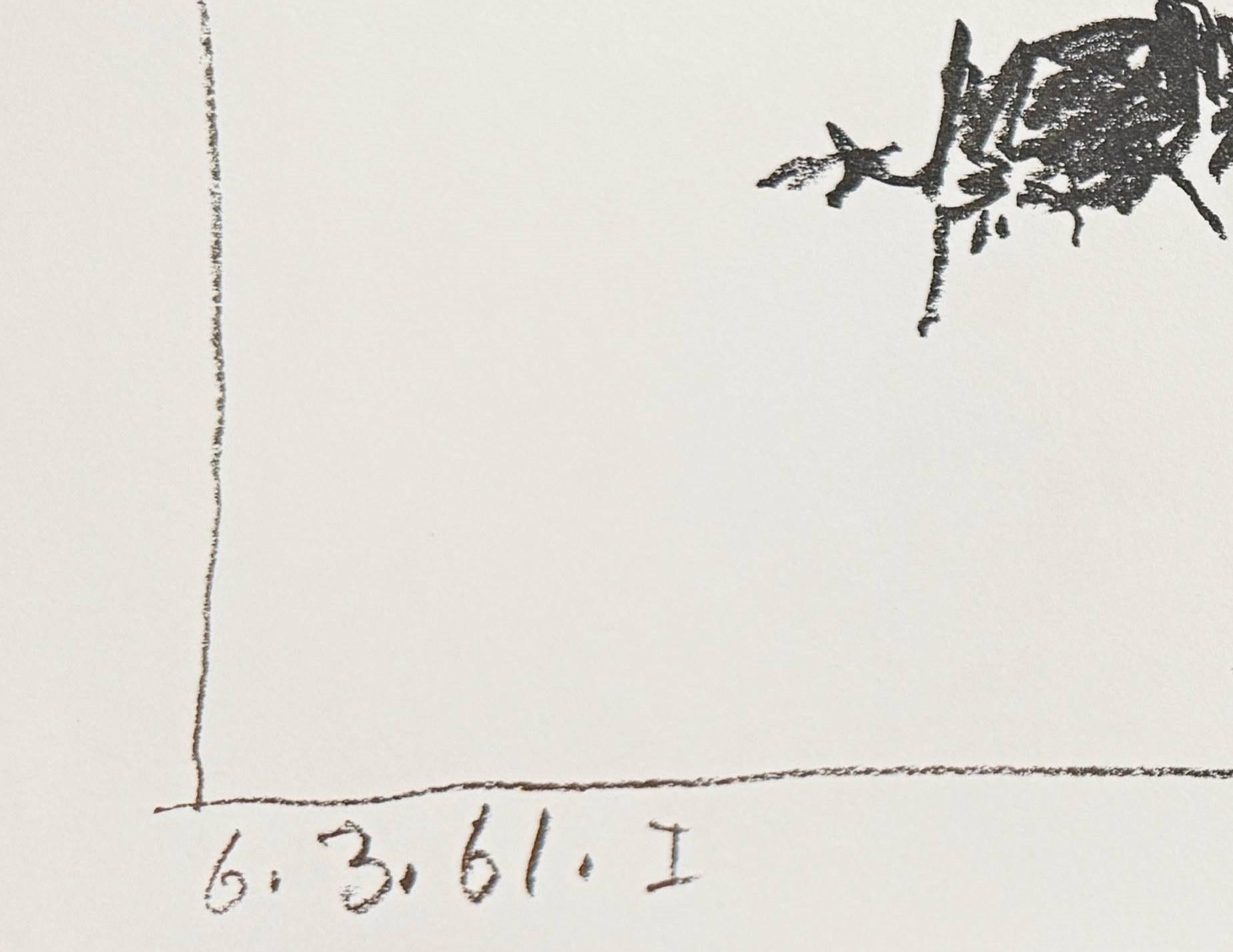 La Pique - Beige Print by Pablo Picasso
