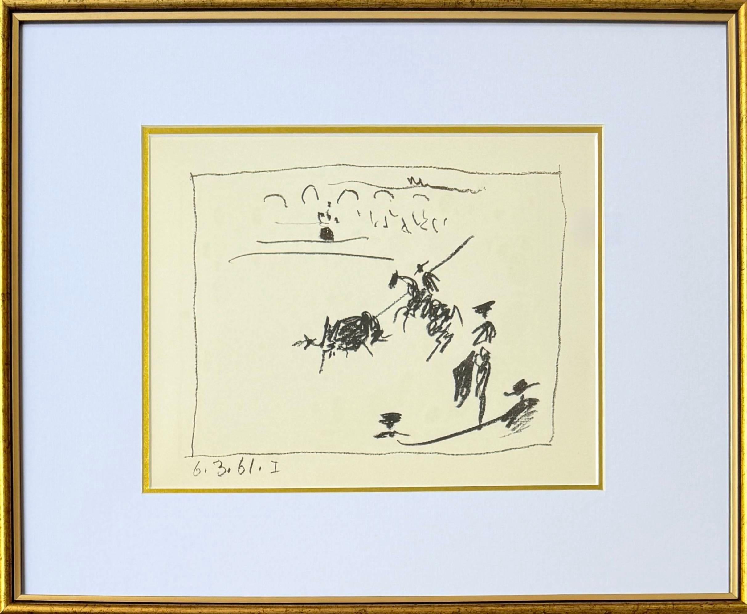 La Pique, Original Lithograph, Modern, Framed, 1961, Excellent