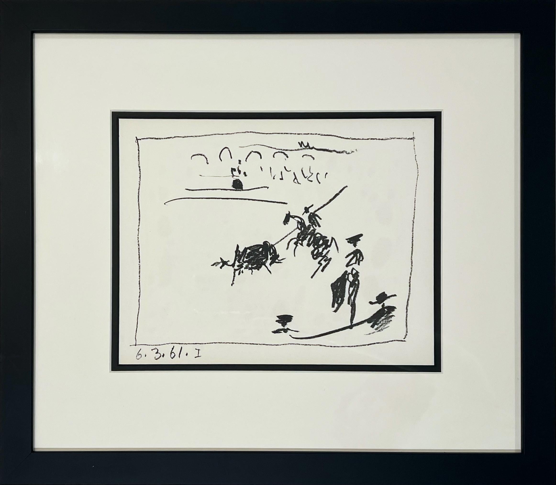 Animal Print Pablo Picasso - La Pique (I), de A Los Toros Avec Picasso