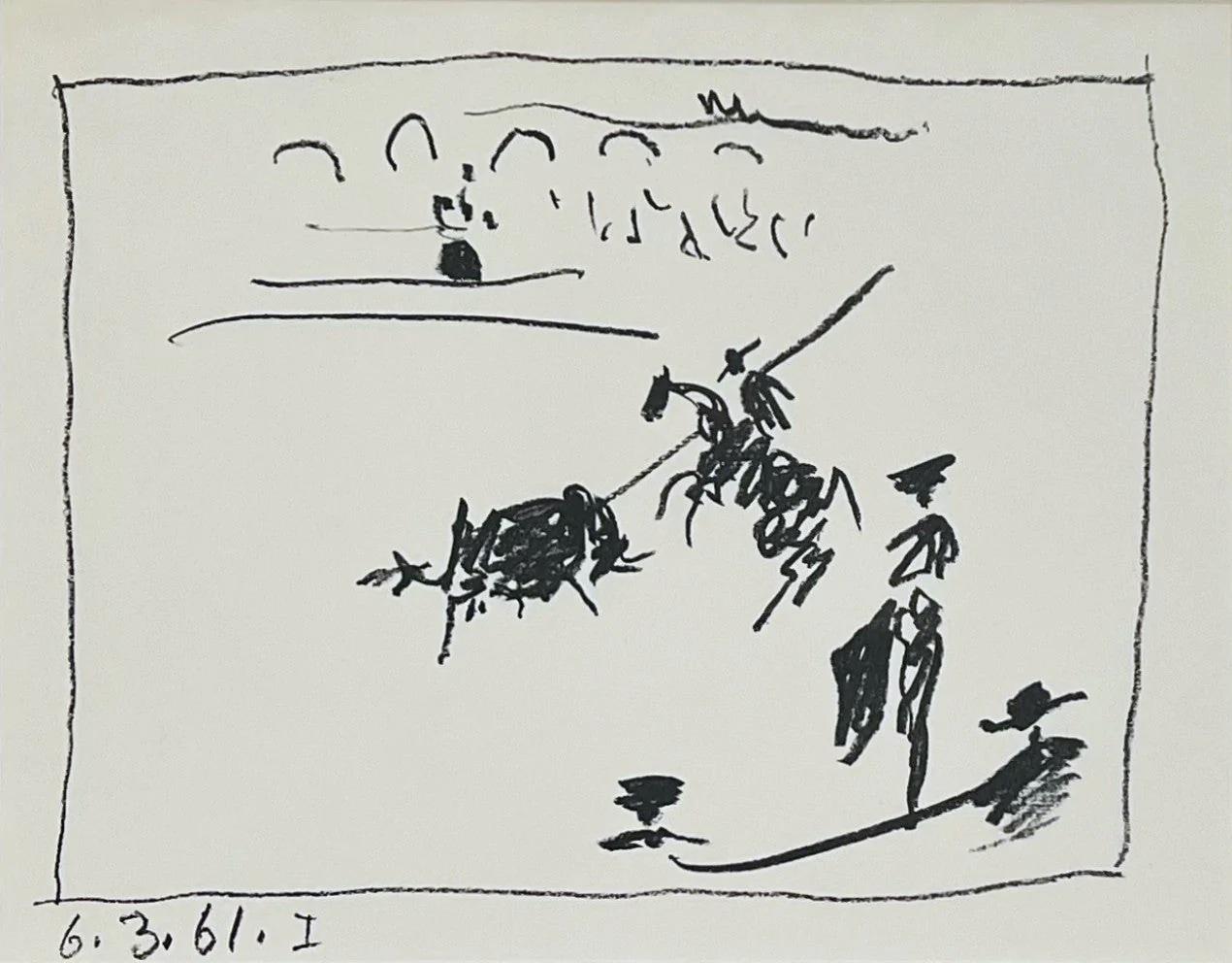 Animal Print Pablo Picasso - La Pique (I), de A Los Toros Avec Picasso