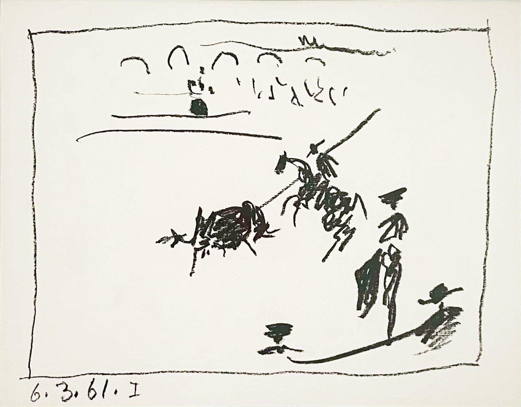 Animal Print Pablo Picasso - La Pique (I), from A Los Toros Avec Picasso