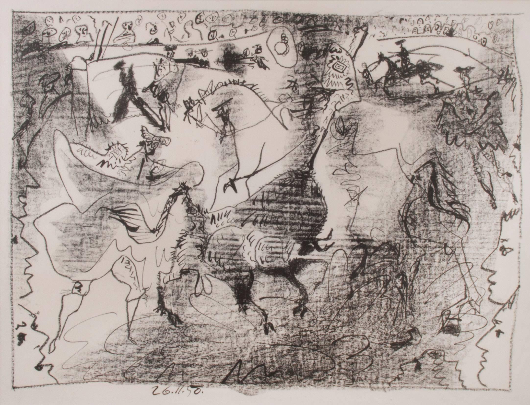 Pablo Picasso Abstract Print – La Pique (Der Pike)