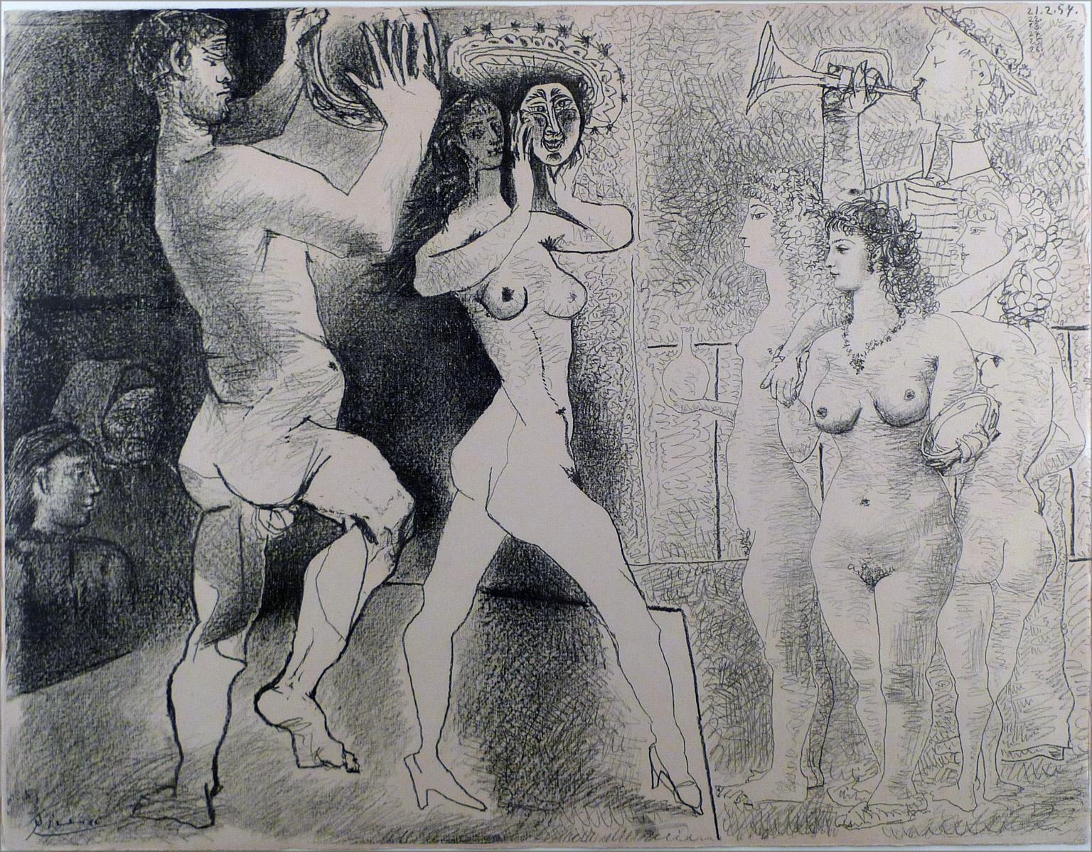 La Répétition (B. 756; M. 252) - Painting by Pablo Picasso
