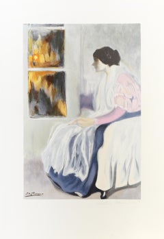 La Soeur de l'artiste, lithographie moderne d'après Pablo Picasso