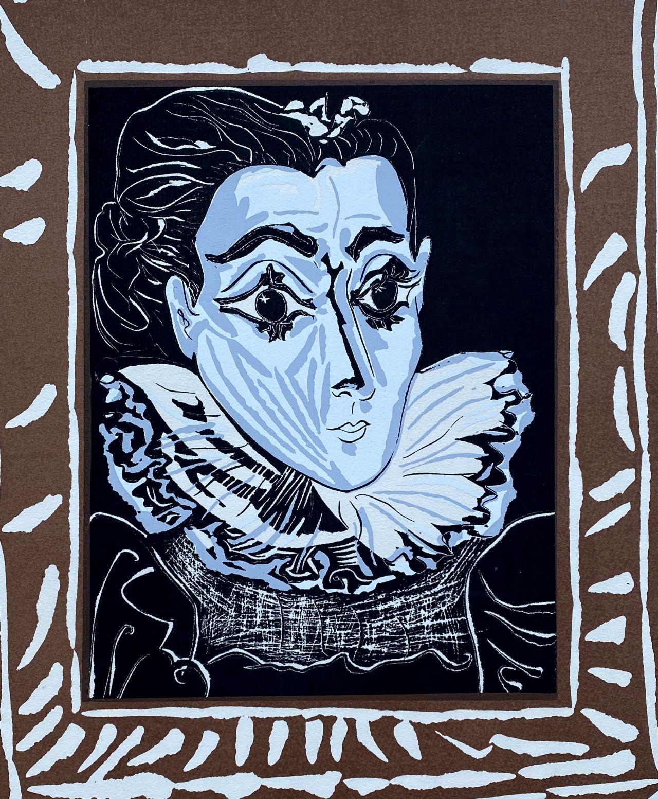 Lady with the Collar - Lithograph Signed in the Plate - Print by Pablo Picasso
