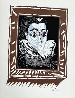 Lady with the Collar - Lithograph Signed in the Plate