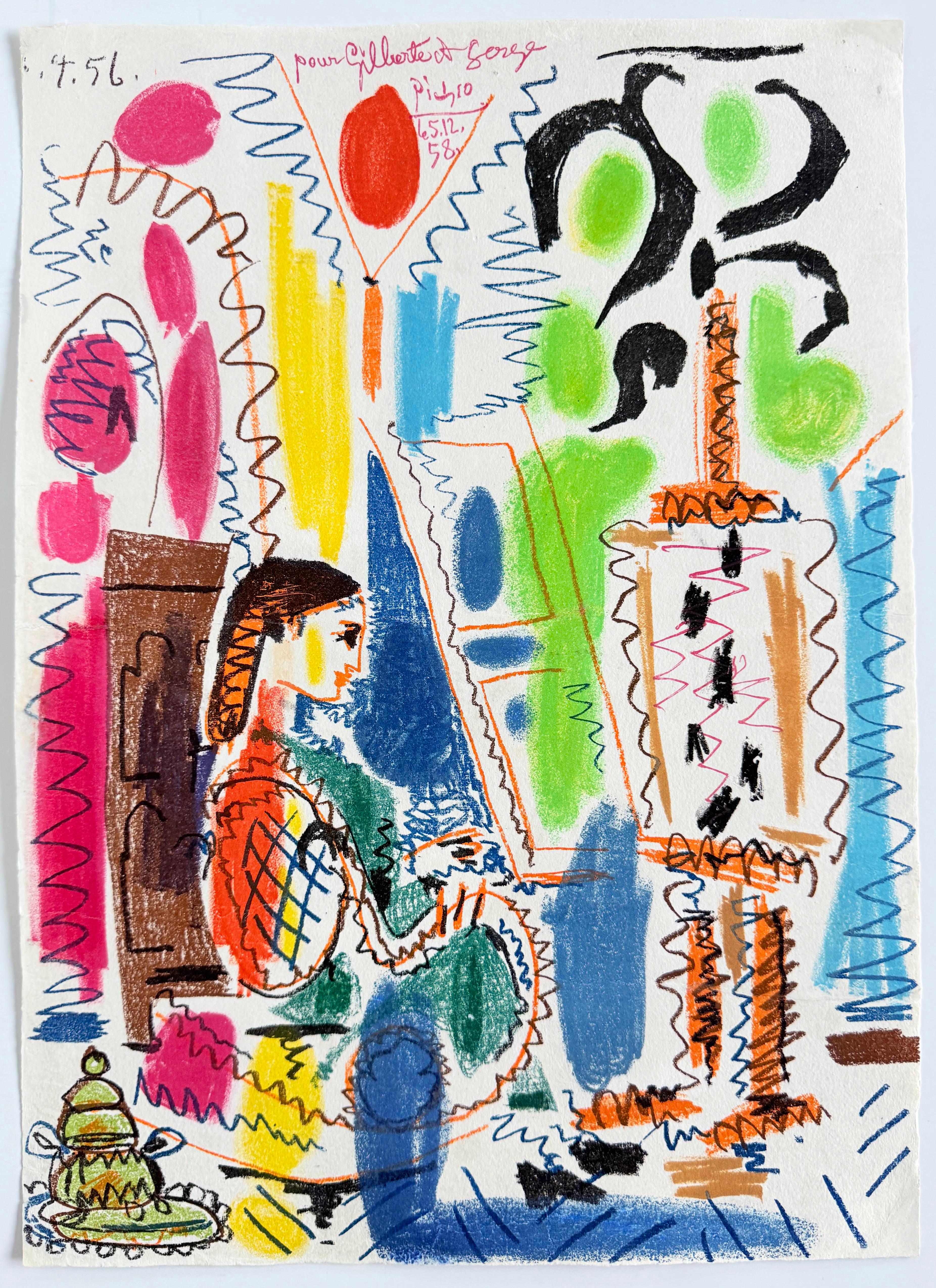 L'atelier de Cannes - Beige Figurative Print by Pablo Picasso