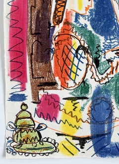 L'Atelier de Cannes Lithographie, Moderner Stil, Platte signiert, 1958