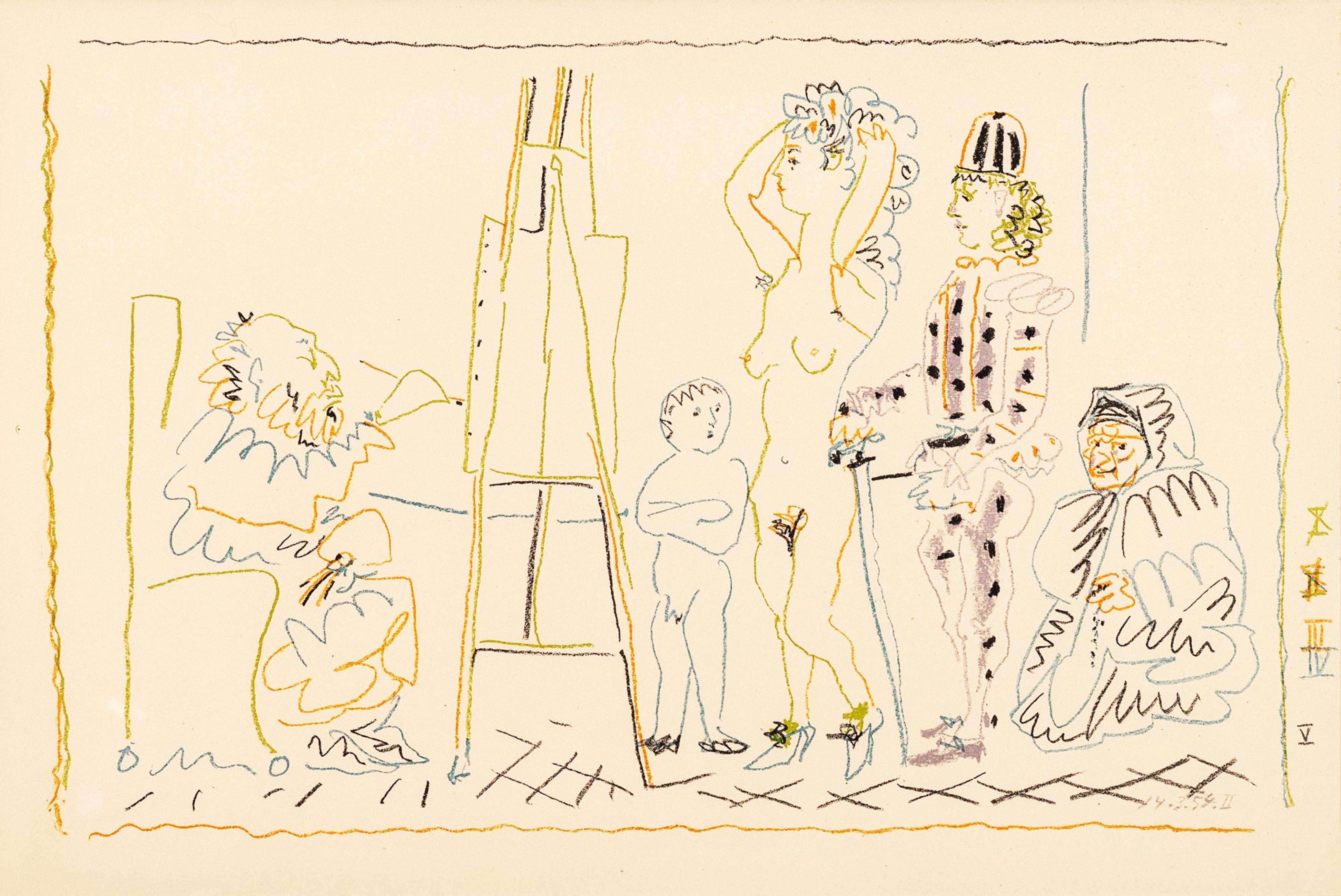 L'atelier du vieux peintre - Print by Pablo Picasso