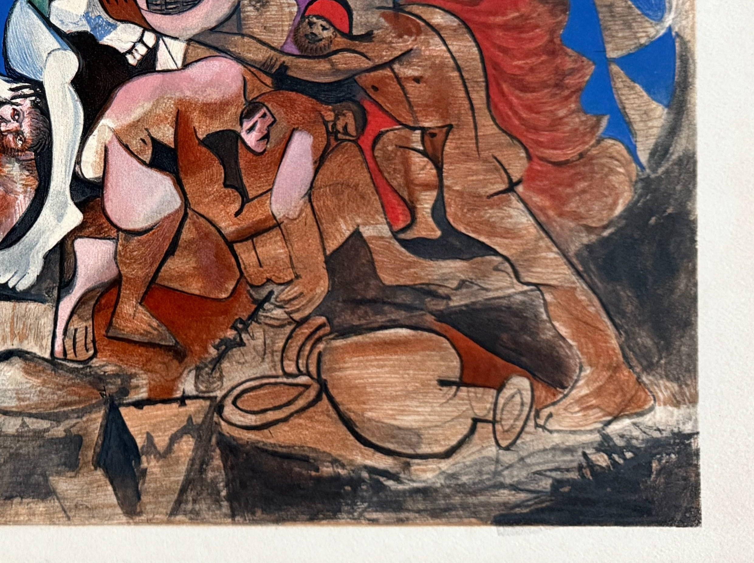 Pablo Picasso (1881-1973) - Le Bacchanale

Lithograph from 1957.

The edition 153/275.

With Arches watermark.

Dimensions of work: 65 x 44 cm

Publisher: Fernand Mourlot Éditeur, Paris.

Reference: Cramer 88.

The work is in Excellent