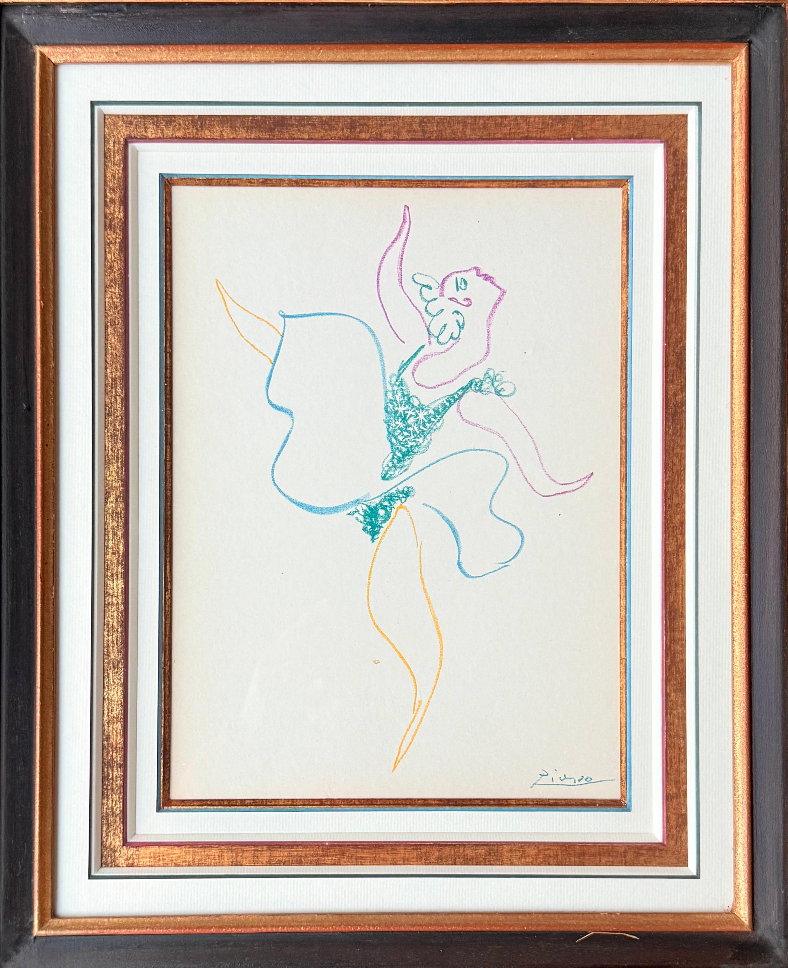 Pablo Picasso (1881-1973) - Le Ballet

Technique: Lithograph
Year: 1954
Dimensions: 31 × 22 cm
Publisher: Pantheon
Signature: Signed in Plate
Catalogue Reference: Cramer 62
Condition: Excellent
Shipping: Fast and secure worldwide delivery

--

With