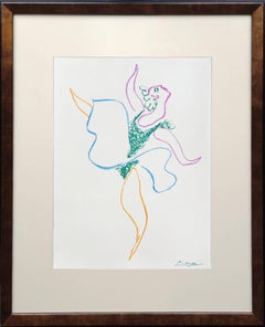 Le Ballet, Lithograph by Picasso, Modern Style, Signed in Plate, 1954