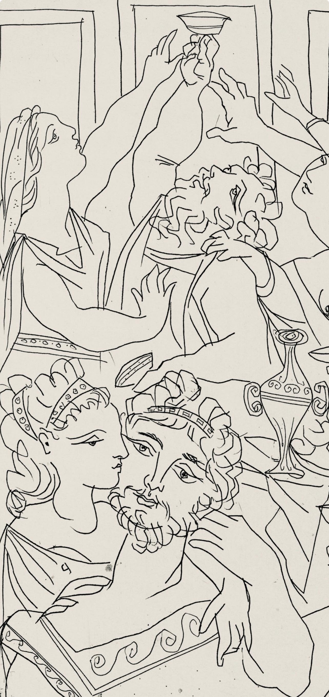 Le Banquet (Bloch 267-272; Cramer 24), Lysistrata, Pablo Picasso For Sale 1